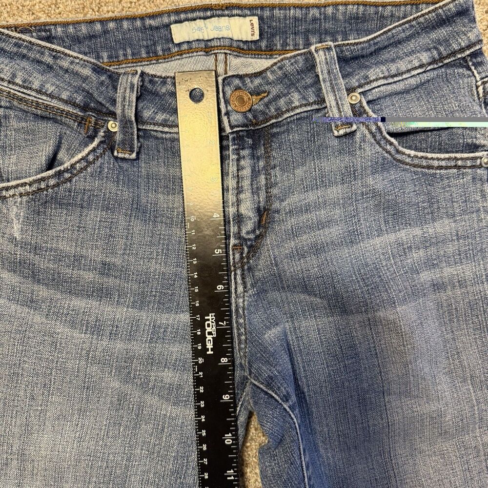 Levi's 545 Capri Jeans Women's Size 4 Medium Wash Denim Cropped Y2K Vintage 2008 - Picture 5 of 15